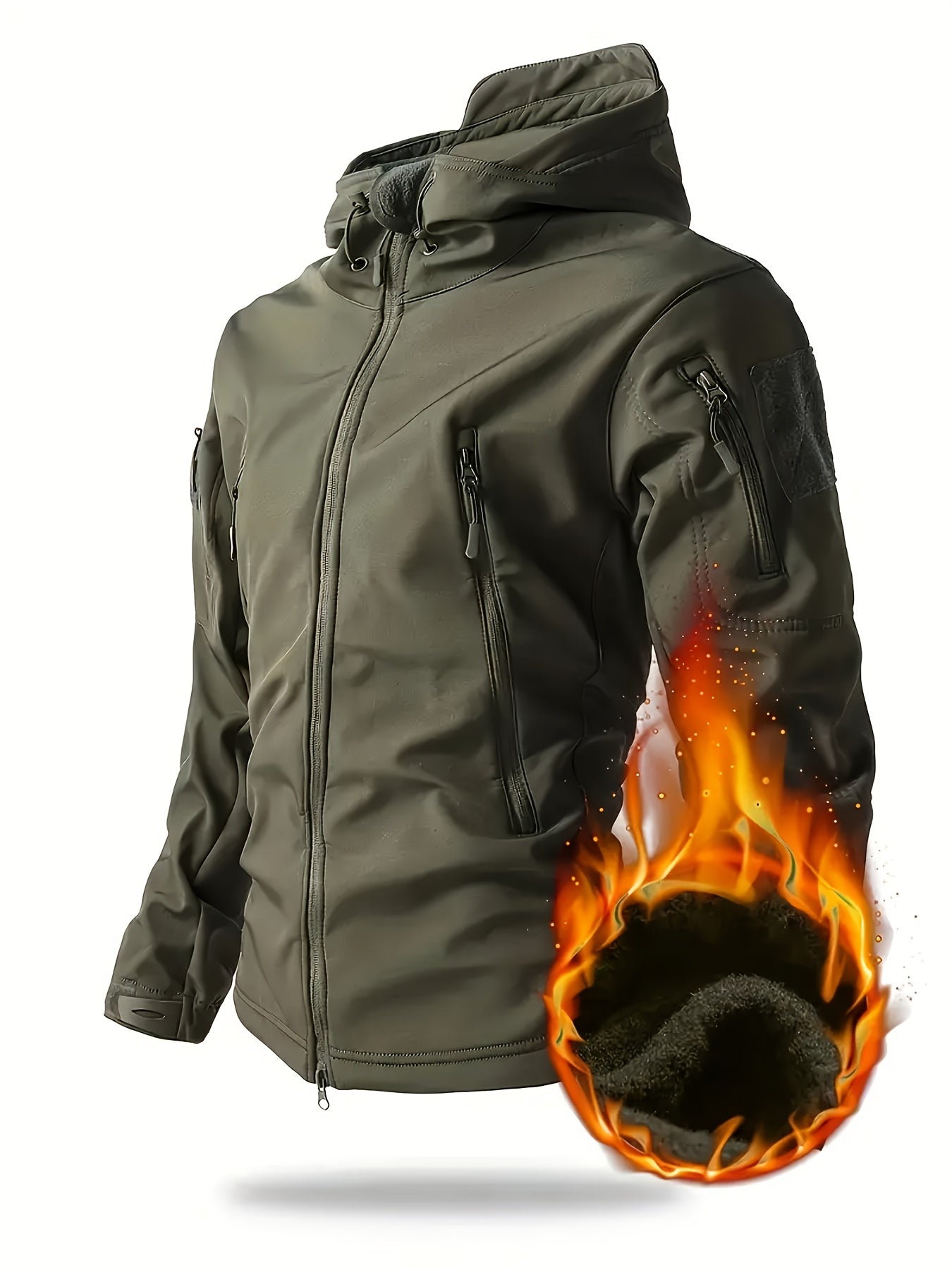 Chaqueta Softshell Reforzada para Hombre | Cortavientos y Capucha.