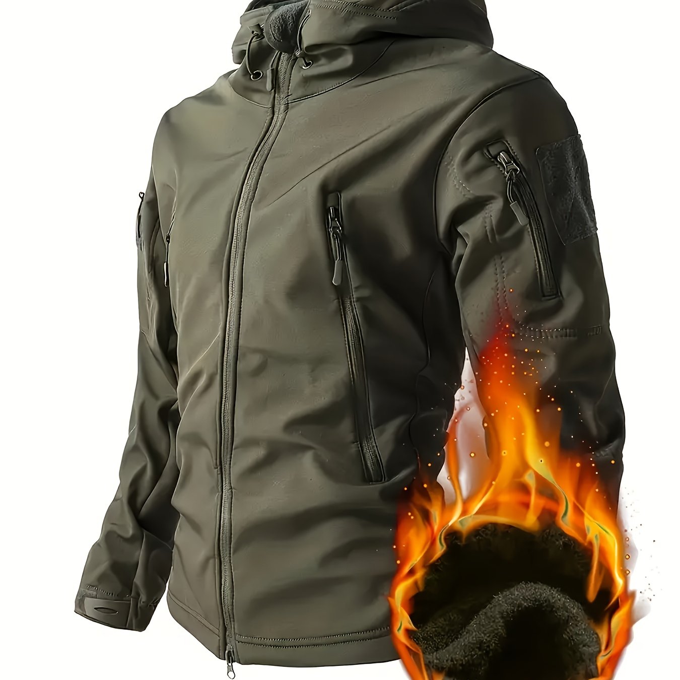 Chaqueta Softshell Reforzada para Hombre | Cortavientos y Capucha.