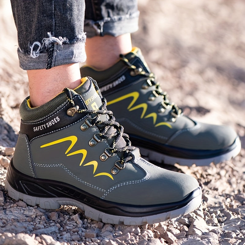 Botas de Seguridad Universal Heavy-Duty: Puntera de Acero, Antipunción, Antigolpes y Suela Antideslizante.