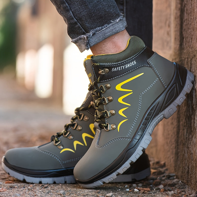 Botas de Seguridad Universal Heavy-Duty: Puntera de Acero, Antipunción, Antigolpes y Suela Antideslizante.