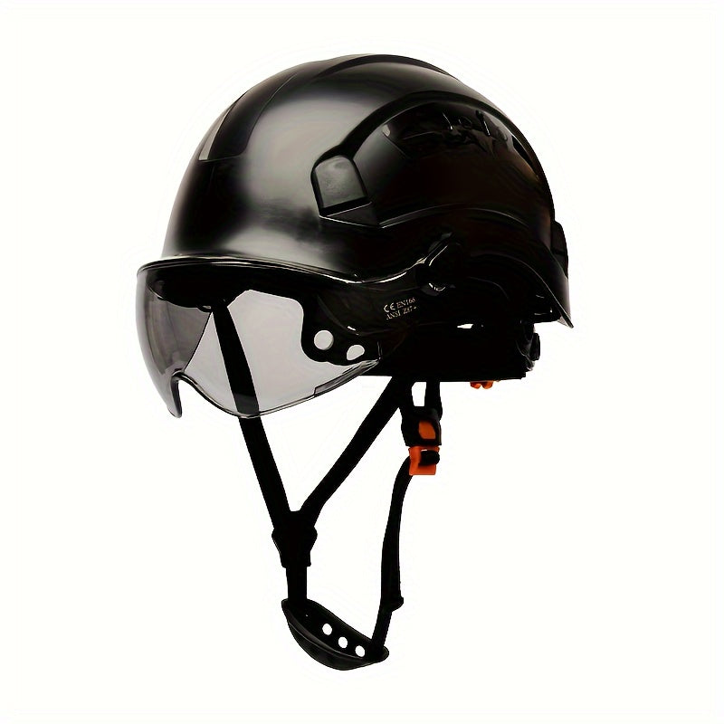 Casco de Seguridad ABS con Visor Integrado | Industrial y Construcción.