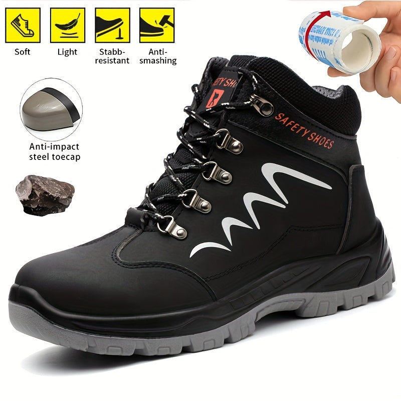 Botas de Seguridad Universal Heavy-Duty: Puntera de Acero, Antipunción, Antigolpes y Suela Antideslizante.