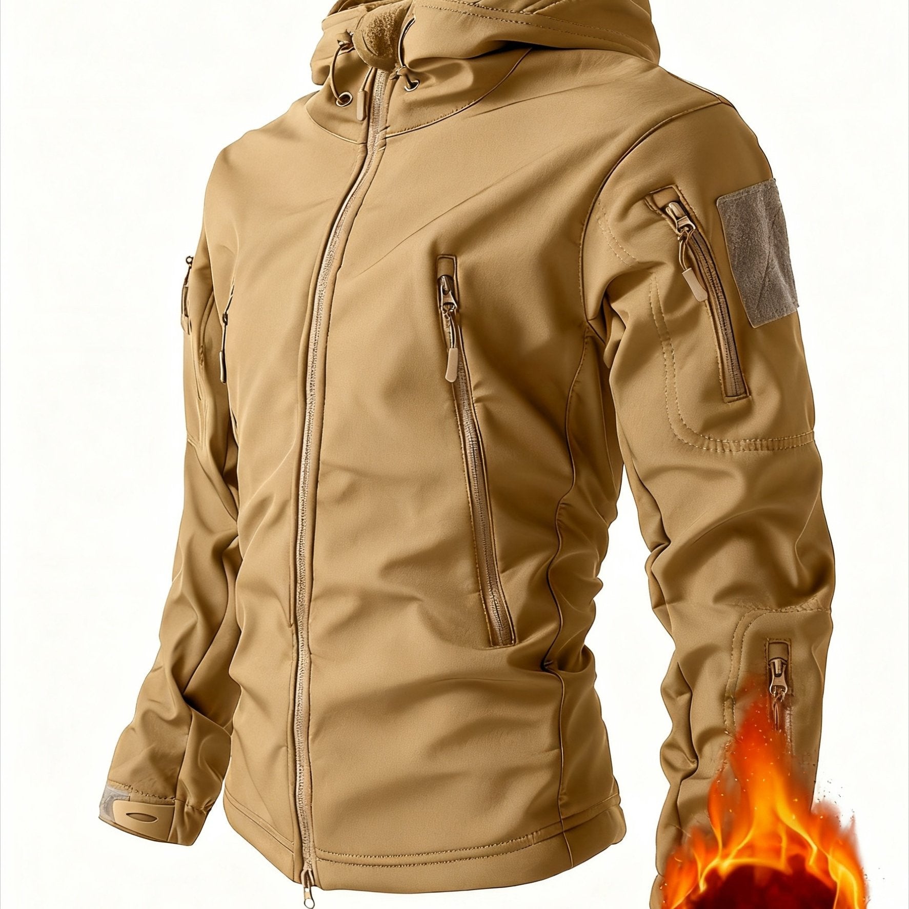 Chaqueta Softshell Reforzada para Hombre | Cortavientos y Capucha.