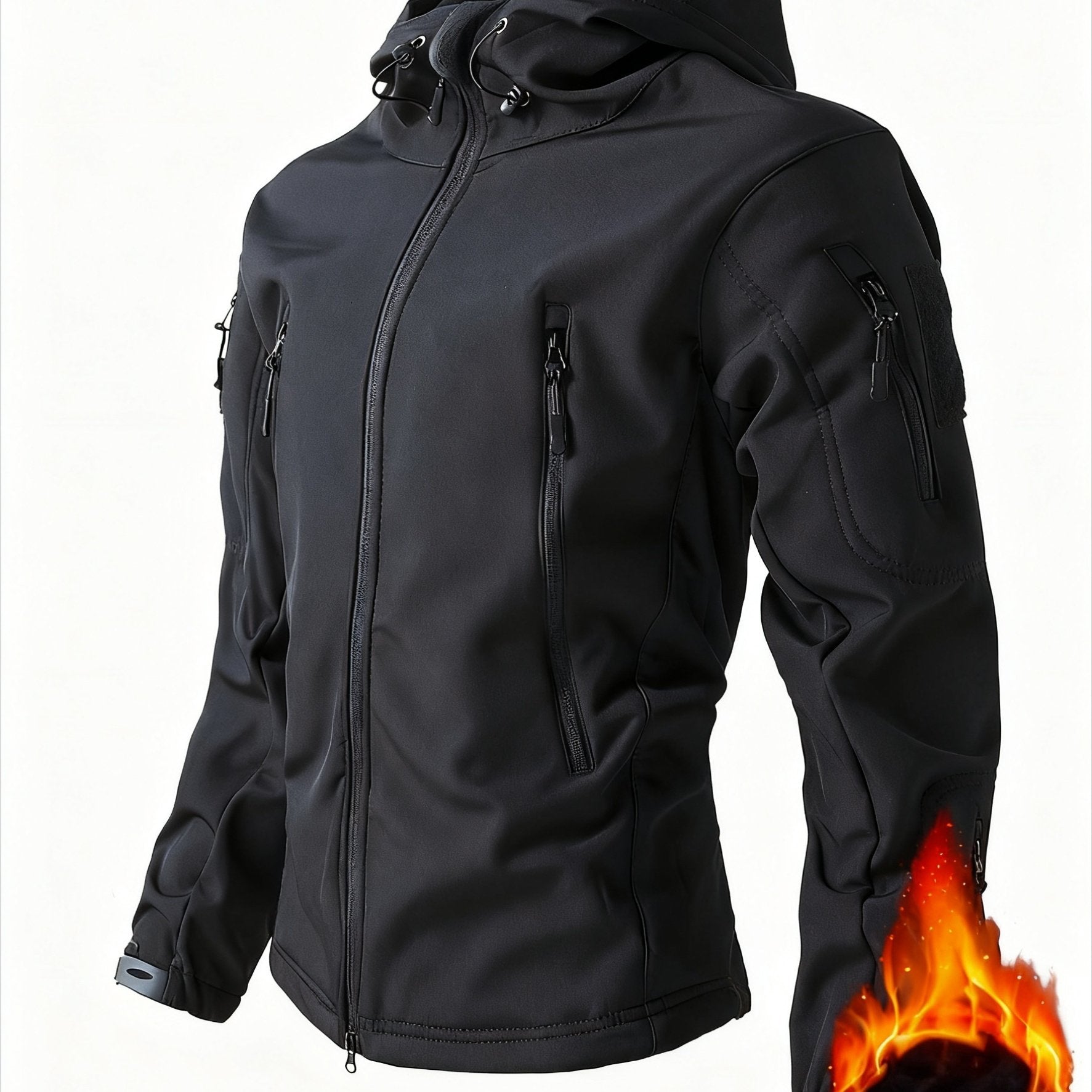 Chaqueta Softshell Reforzada para Hombre | Cortavientos y Capucha.
