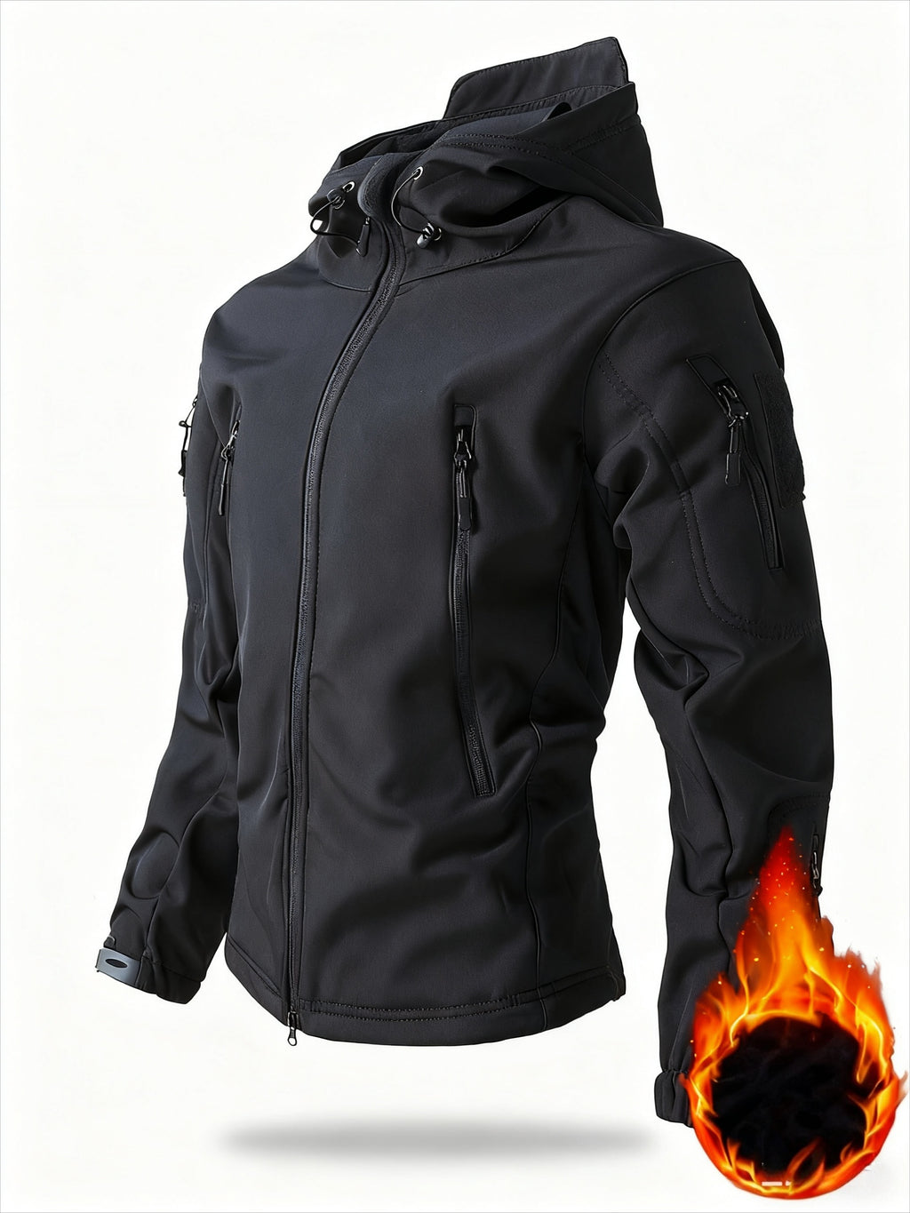 Chaqueta Softshell Reforzada para Hombre | Cortavientos y Capucha.