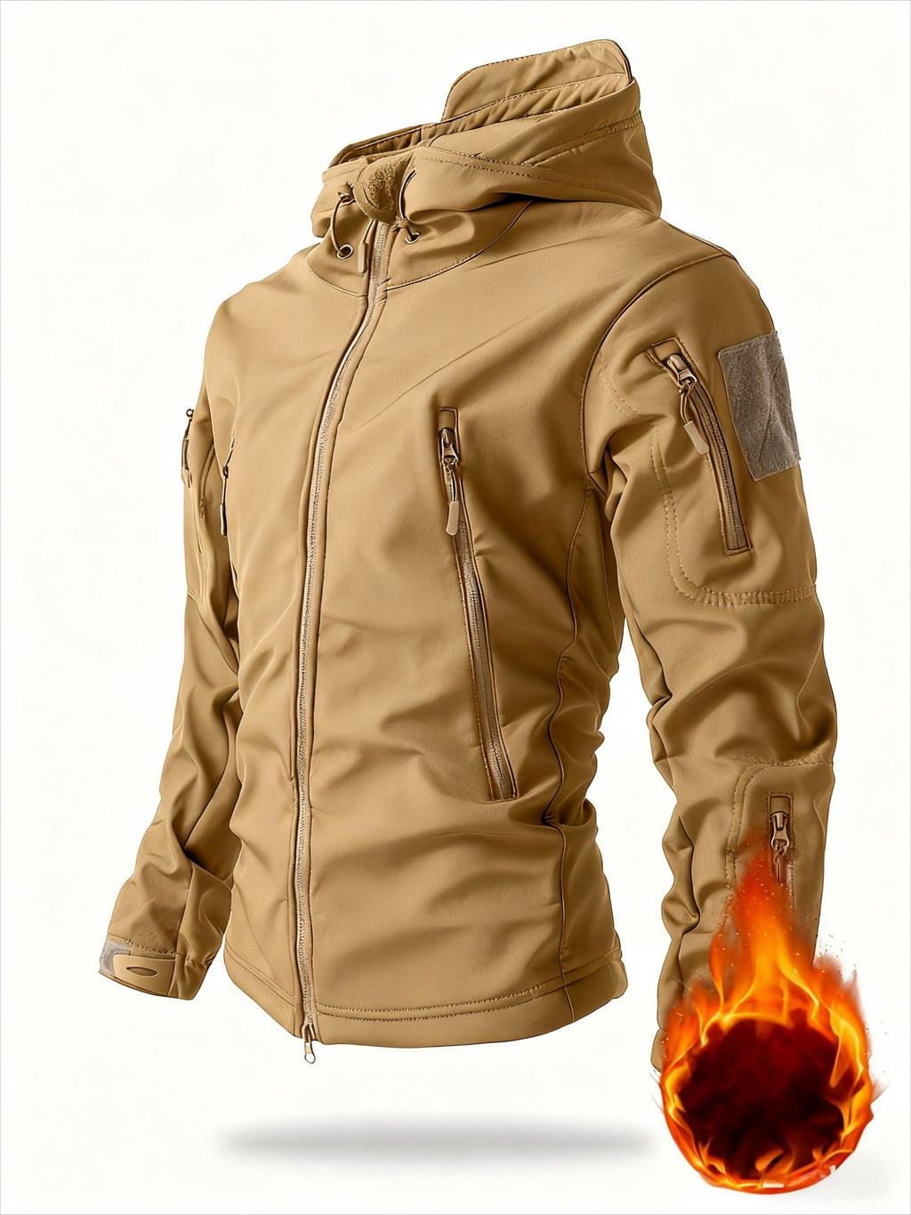 Chaqueta Softshell Reforzada para Hombre | Cortavientos y Capucha.