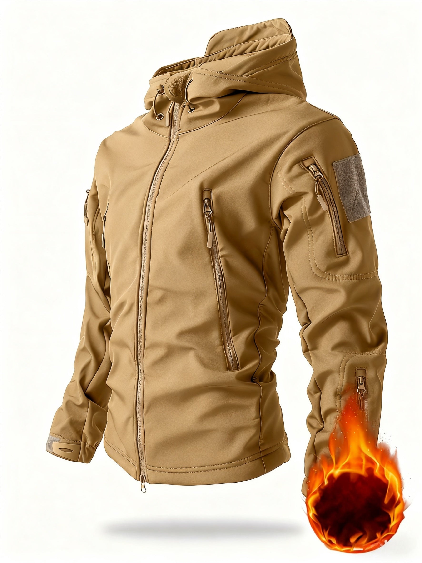Chaqueta Softshell Reforzada para Hombre | Cortavientos y Capucha.