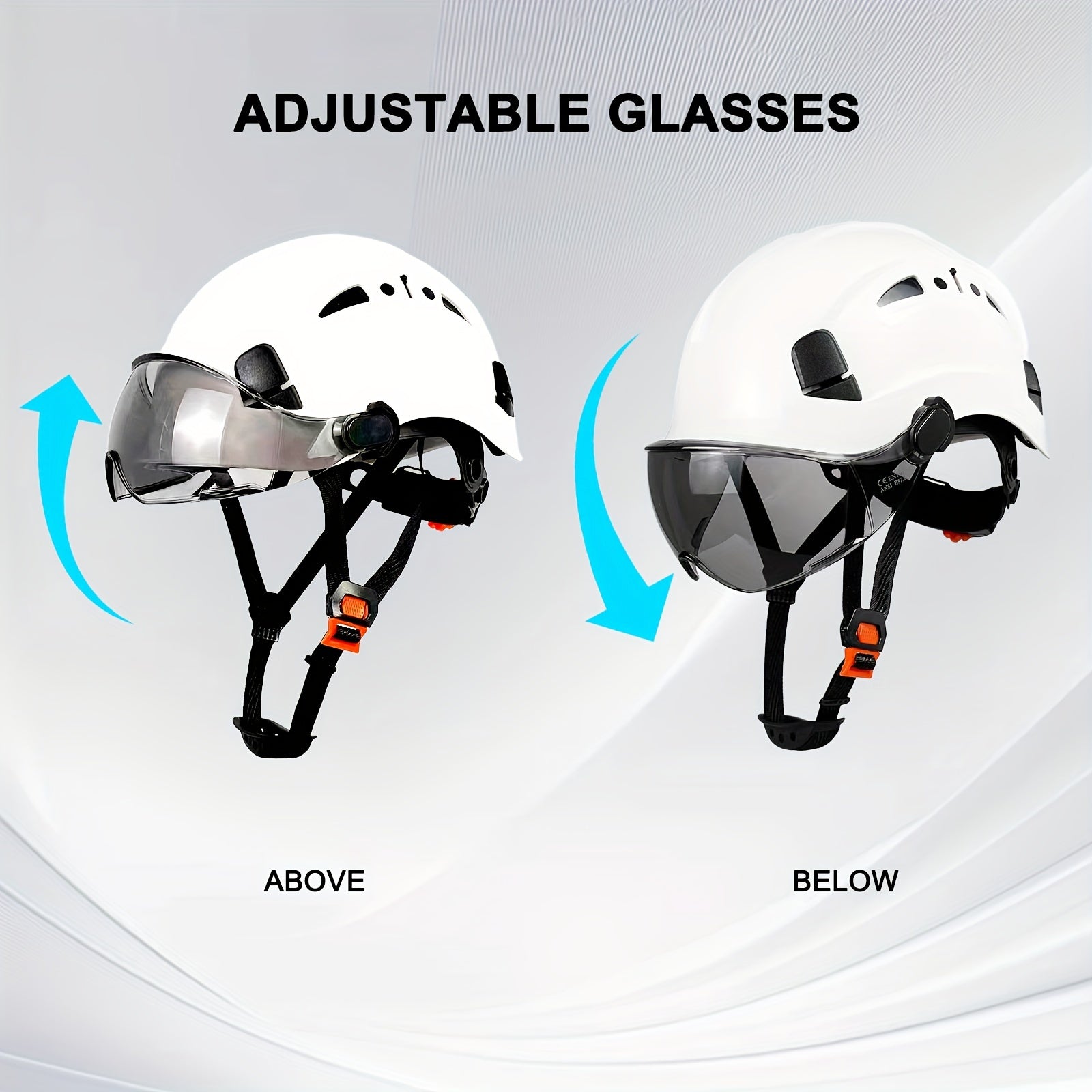 Casco de Seguridad ABS con Visor Integrado | Industrial y Construcción.