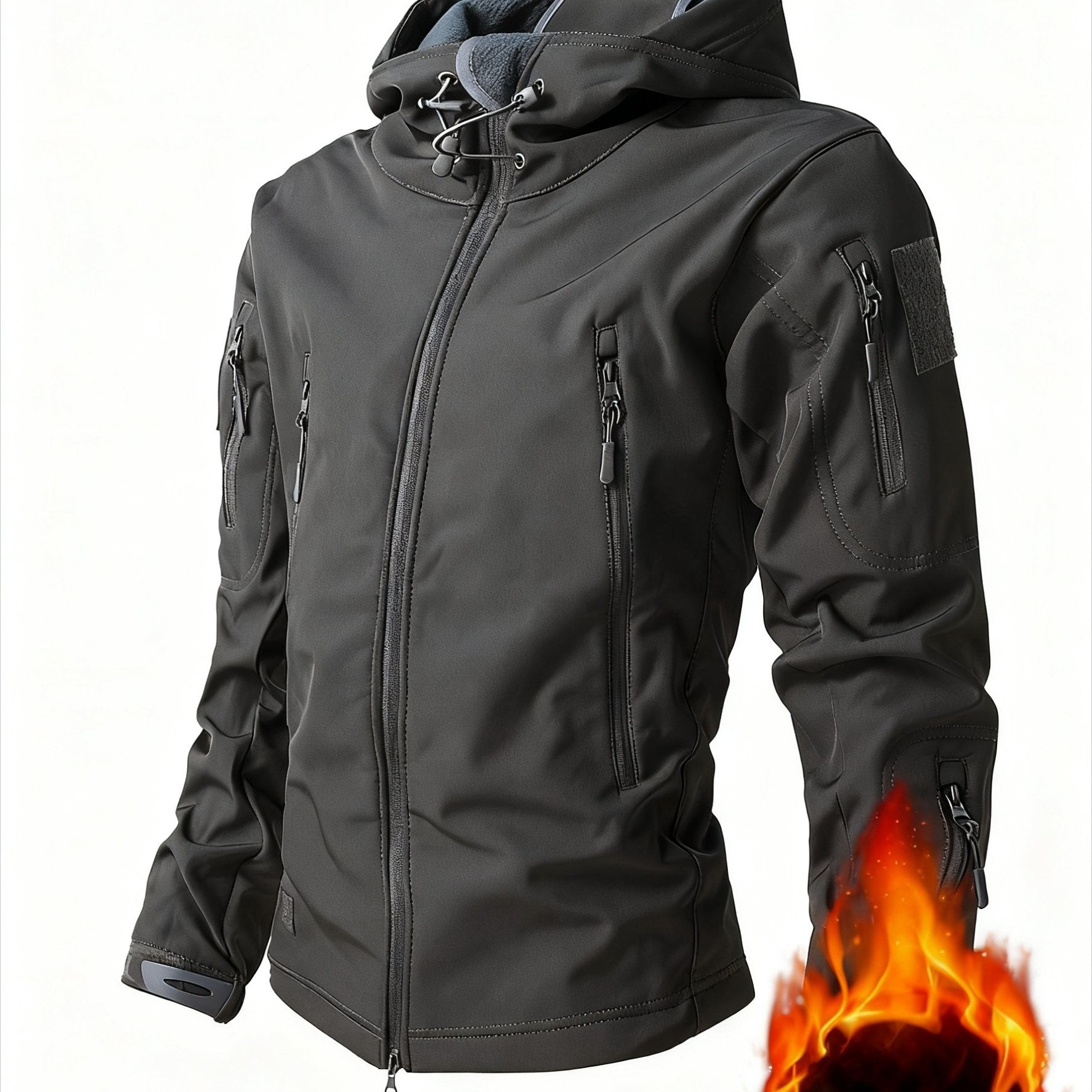 Chaqueta Softshell Reforzada para Hombre | Cortavientos y Capucha.