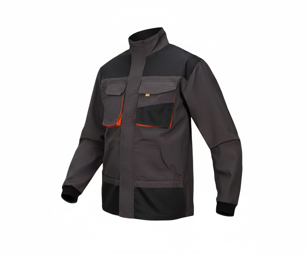 Chaqueta Trabajo Reforzada Gruesa | Cuello Convertible y Multibolsillos.