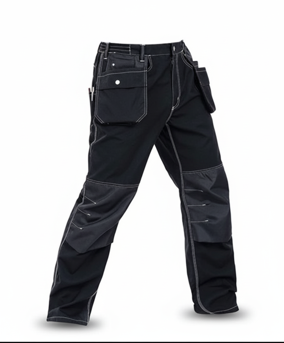 Pantalón de Trabajo de Alta Calidad para Hombre – Multi Bolsillos, Ideal para Artesanos, Mecánicos y Taller (Workwear).