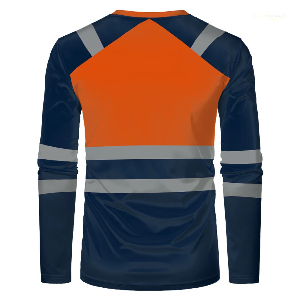 Camiseta de Trabajo para Hombre de Secado Rápido y Transpirable - Alta Calidad, Antisudor y Oversize (Uso Otoño)