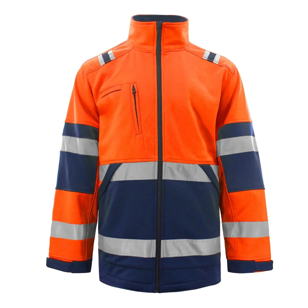 Chaqueta de Seguridad Hombre (Otoño/Invierno) – Reflectante, Cortavientos y Protección Laboral Exterior.