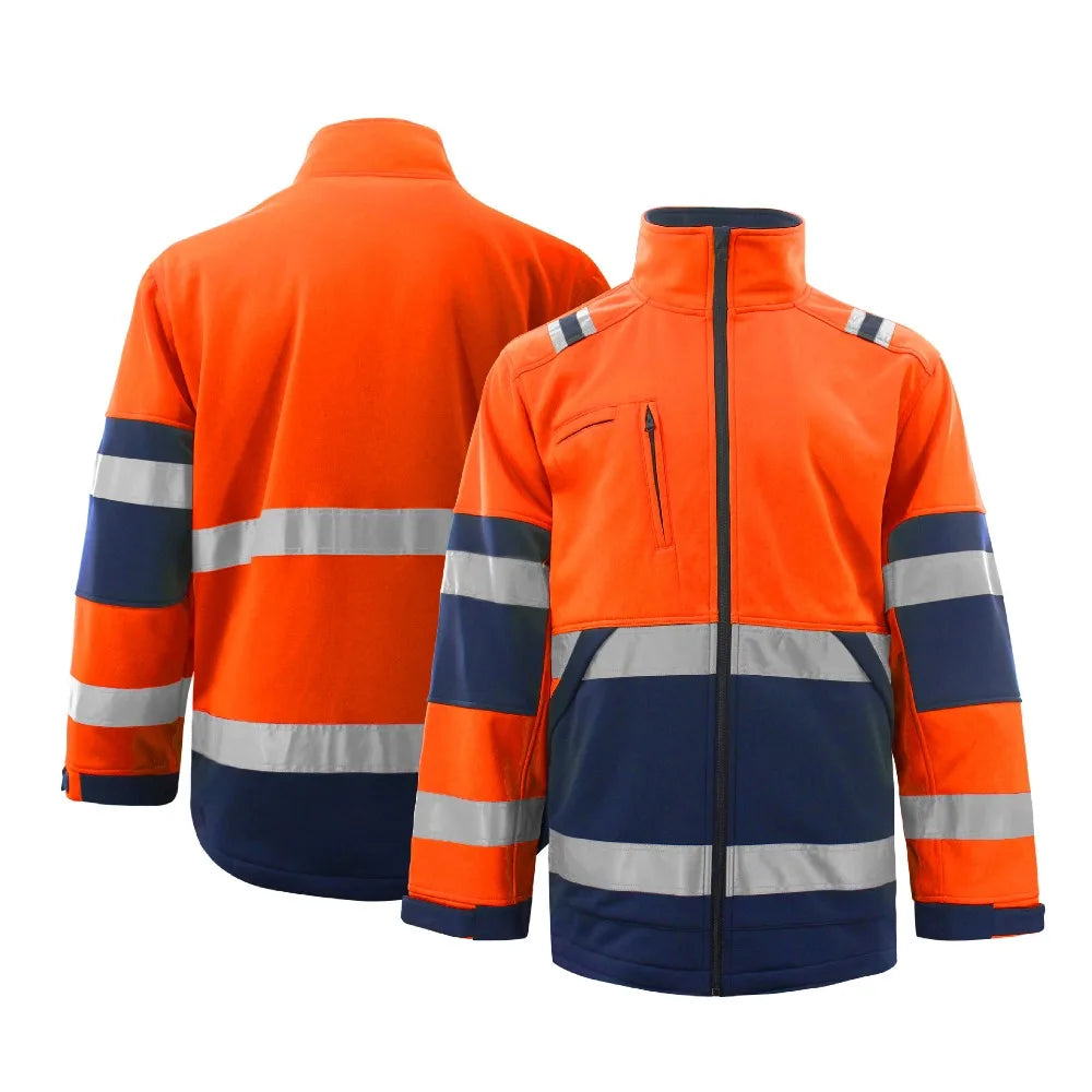 Chaqueta de Seguridad Hombre (Otoño/Invierno) – Reflectante, Cortavientos y Protección Laboral Exterior.