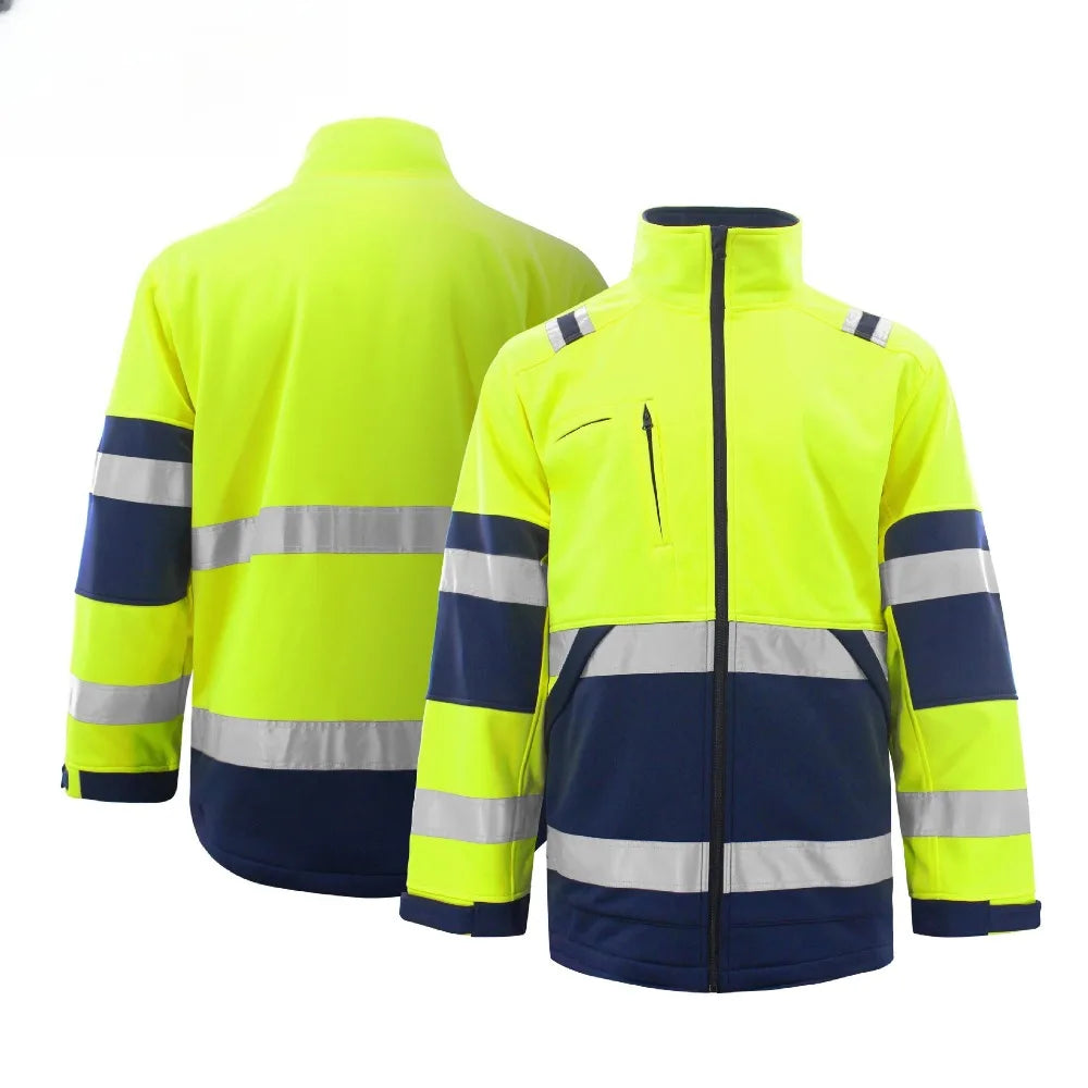 Chaqueta de Seguridad Hombre (Otoño/Invierno) – Reflectante, Cortavientos y Protección Laboral Exterior.