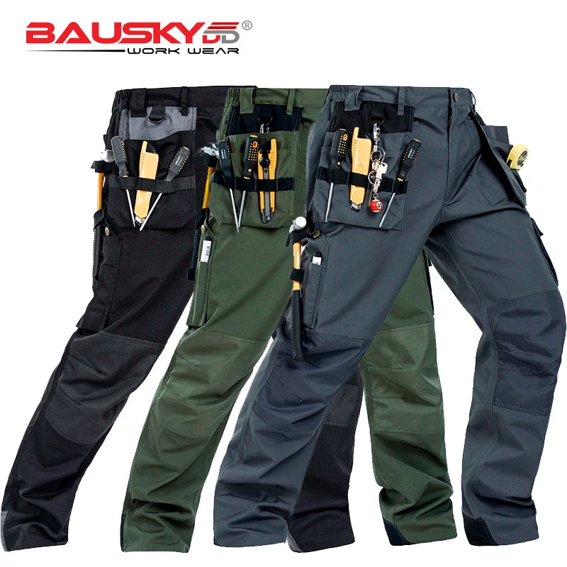 Pantalón de Trabajo de Alta Calidad para Hombre – Multi Bolsillos, Ideal para Artesanos, Mecánicos y Taller (Workwear).