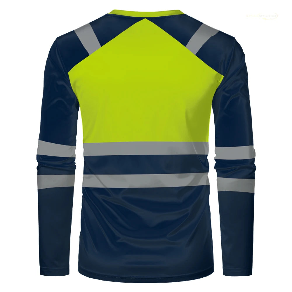 Camiseta de Trabajo para Hombre de Secado Rápido y Transpirable - Alta Calidad, Antisudor y Oversize (Uso Otoño)