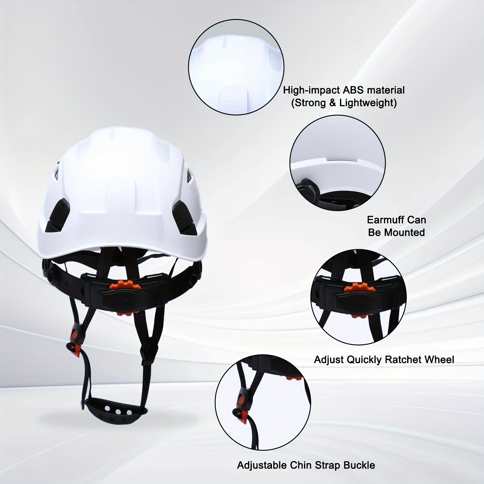 Casco de Seguridad ABS con Visor Integrado | Industrial y Construcción.