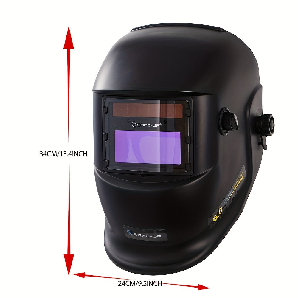 Casco de Soldadura Auto-Oscurecimiento SAFE-UP | Visor 93x43mm.