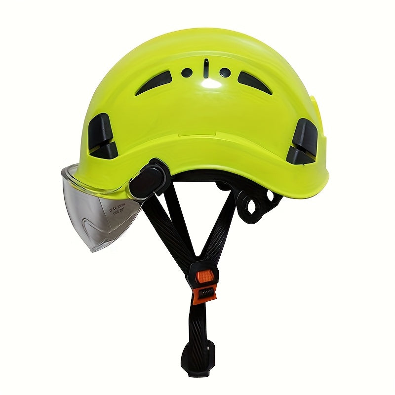 Casco de Seguridad ABS con Visor Integrado | Industrial y Construcción.