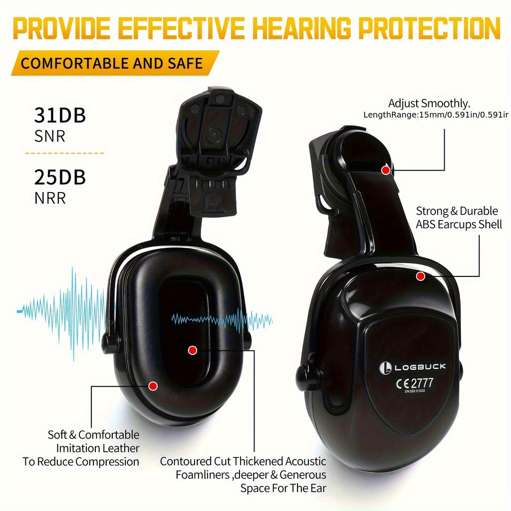 Casco de Seguridad ABS LOEBUCK | Visor, Gafas y Orejeras Integradas.